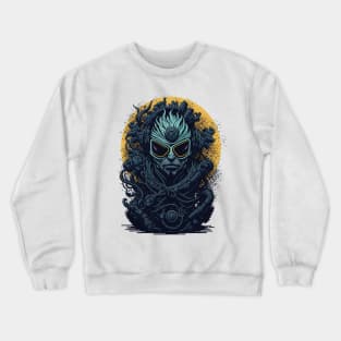 Biomechanical Alien Cyborg Crewneck Sweatshirt